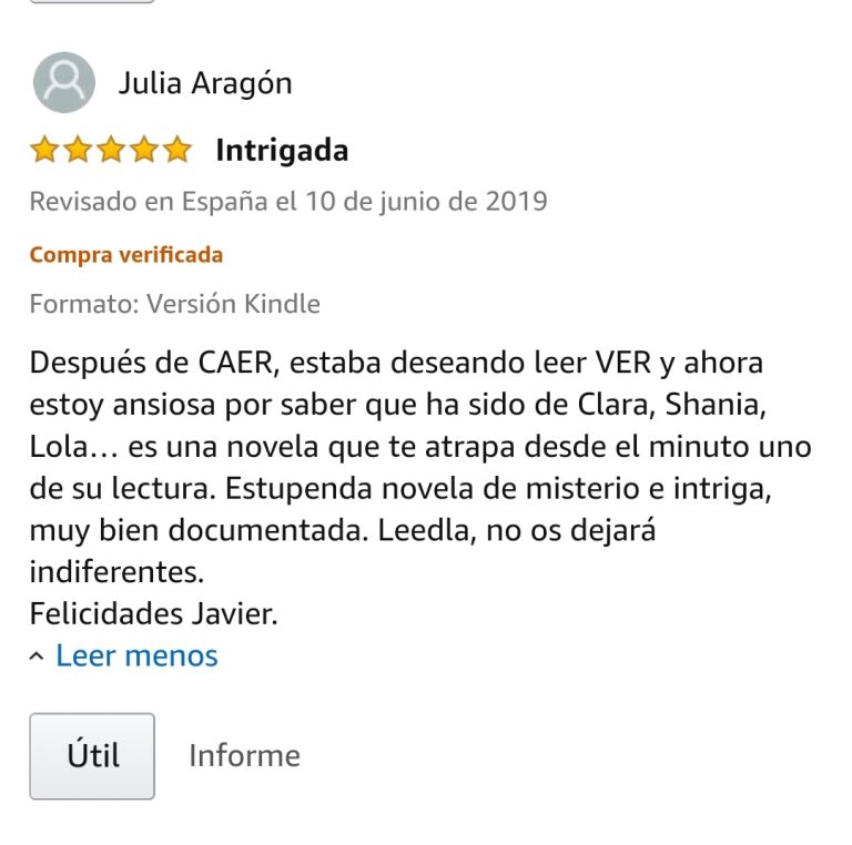 OPINIONES LIBRO: Opinión 5 estrellas en Amazon de  clientes de Amazon obre el libro LEER ANTES DE DORMIR de Javier de Frutos: "Una lectura muy enriquecedora. Muy bueno. Magnifico libro, super entretenido".