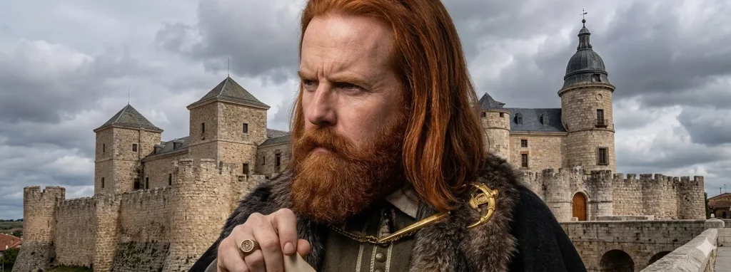 Recreación visual de Red Hugh O’Donnell vinculada a su muerte en Simancas